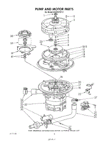 05 - Pump And Motor parts for Kitchenaid Dishwasher KUDD210T0 from AppliancePartsPros.com