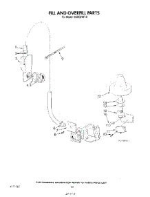 08 - Fill And Overfill parts for Kitchenaid Dishwasher KUDD210T0 from AppliancePartsPros.com