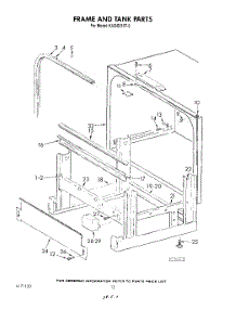 10 - Frame And Tank parts for Kitchenaid Dishwasher KUDD210T0 from AppliancePartsPros.com