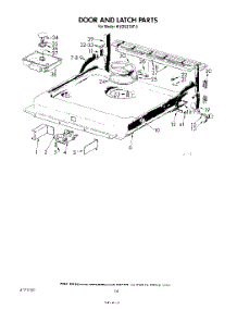 13 - Door And Latch parts for Kitchenaid Dishwasher KUDD210T0 from AppliancePartsPros.com
