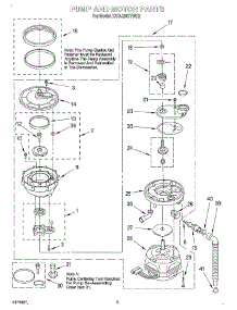04 - Pump And Motor parts for Kitchenaid Dishwasher KUDJ23HYWH2 from AppliancePartsPros.com