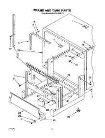 10 - Frame And Tank parts for Kitchenaid Dishwasher KUDS220T5 from AppliancePartsPros.com