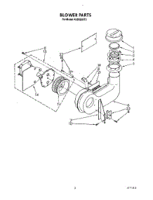 03 - Blower parts for Kitchenaid Dishwasher KUDS220T2 from AppliancePartsPros.com