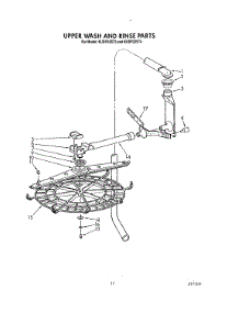 09 - Upper Wash And Rinse parts for Kitchenaid Dishwasher KUDP22ST4 from AppliancePartsPros.com