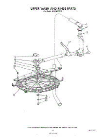 09 - Upper Wash And Rinse parts for Whirlpool Dishwasher 4KUDA220T0 from AppliancePartsPros.com