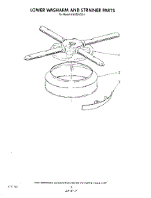 06 - Lower Washarm And Strainer parts for Kitchenaid Dishwasher KUDS21CS1 from AppliancePartsPros.com