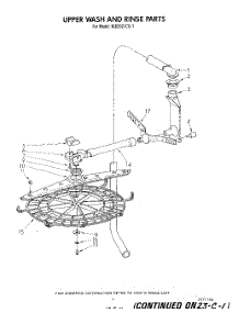 09 - Upper Wash And Rinse parts for Kitchenaid Dishwasher KUDS21CS1 from AppliancePartsPros.com