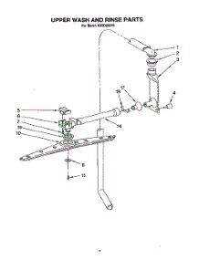 09 - Upper Wash And Rinse parts for Kitchenaid Dishwasher KUDD230Y0 from AppliancePartsPros.com