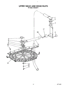 09 - Upper Wash And Rinse parts for Kitchenaid Dishwasher KUDI220T1 from AppliancePartsPros.com