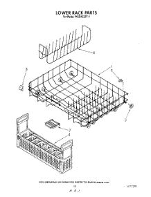 12 - Lower Rack parts for Whirlpool Dishwasher 4KUDA220T0 from AppliancePartsPros.com