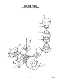 03 - Blower parts for Kitchenaid Dishwasher KUDP220T4 from AppliancePartsPros.com