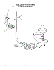 08 - Fill And Overfill parts for Kitchenaid Dishwasher KUDP220T4 from AppliancePartsPros.com