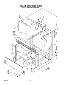 10 - Frame And Tank parts for Kitchenaid Dishwasher KUDI220T3 from AppliancePartsPros.com