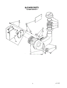 03 - Blower parts for Kitchenaid Dishwasher KUDA22ST1 from AppliancePartsPros.com