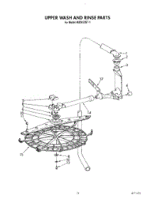 09 - Upper Wash And Rinse parts for Kitchenaid Dishwasher KUDA22ST1 from AppliancePartsPros.com