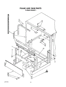 10 - Frame And Tank parts for Kitchenaid Dishwasher KUDA22ST1 from AppliancePartsPros.com