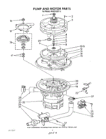 05 - Pump And Motor parts for Whirlpool Dishwasher 4KUDC220T3 from AppliancePartsPros.com