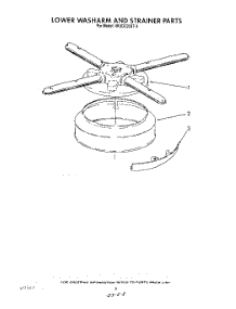 06 - Lower Washarm And Strainer parts for Whirlpool Dishwasher 4KUDC220T3 from AppliancePartsPros.com