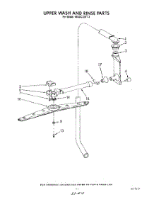 09 - Upper Wash And Rinse parts for Whirlpool Dishwasher 4KUDC220T3 from AppliancePartsPros.com