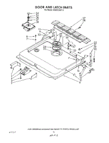 13 - Door And Latch parts for Whirlpool Dishwasher 4KUDC220T3 from AppliancePartsPros.com