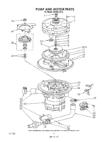 05 - Pump And Motor parts for Kitchenaid Dishwasher KUDB210S2 from AppliancePartsPros.com