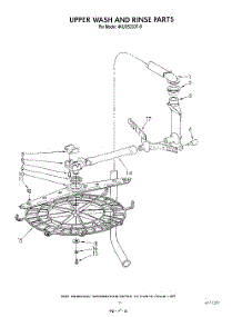 09 - Upper Wash And Rinse parts for Whirlpool Dishwasher 4KUDS220T0 from AppliancePartsPros.com