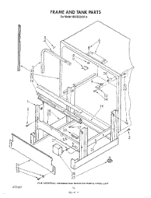 10 - Frame And Tank parts for Whirlpool Dishwasher 4KUDS220T0 from AppliancePartsPros.com