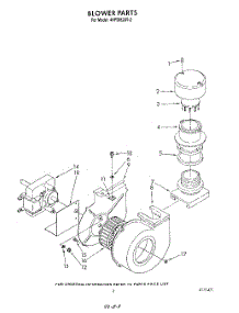 03 - Blower parts for Whirlpool Dishwasher 4KPDI620T2 from AppliancePartsPros.com