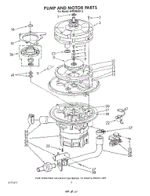 05 - Pump And Motor parts for Whirlpool Dishwasher 4KPDI620T2 from AppliancePartsPros.com