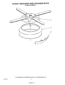 06 - Lower Washarm And Strainer parts for Whirlpool Dishwasher 4KPDI620T2 from AppliancePartsPros.com