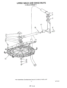 09 - Upper Wash And Rinse parts for Whirlpool Dishwasher 4KPDI620T2 from AppliancePartsPros.com