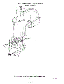 16 - Fill Hose And Cord parts for Whirlpool Dishwasher 4KPDI620T2 from AppliancePartsPros.com