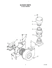03 - Blower parts for Kitchenaid Dishwasher KUDC220T2 from AppliancePartsPros.com