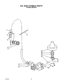 08 - Fill And Overfill parts for Kitchenaid Dishwasher KUDC220T1 from AppliancePartsPros.com