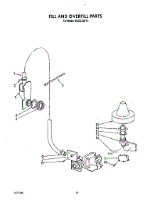 08 - Fill And Overfill parts for Kitchenaid Dishwasher KUDC220T2 from AppliancePartsPros.com