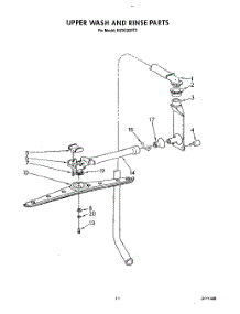 09 - Upper Wash And Rinse parts for Kitchenaid Dishwasher KUDC220T2 from AppliancePartsPros.com