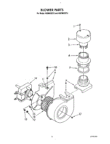03 - Blower parts for Kitchenaid Dishwasher KUDM220T4 from AppliancePartsPros.com