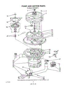 05 - Pump And Motor parts for Whirlpool Dishwasher 4KPDI620T3 from AppliancePartsPros.com