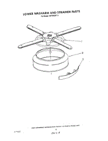 06 - Lower Washarm And Strainer parts for Whirlpool Dishwasher 4KPDI620T3 from AppliancePartsPros.com