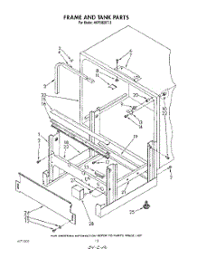 10 - Frame And Tank parts for Whirlpool Dishwasher 4KPDI620T3 from AppliancePartsPros.com