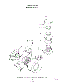 03 - Blower parts for Whirlpool Dishwasher 4KUDC220T0 from AppliancePartsPros.com
