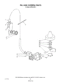 08 - Fill And Overfill parts for Kitchenaid Dishwasher KPDC601S3 from AppliancePartsPros.com
