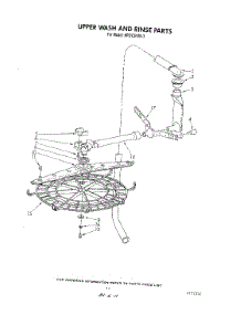 09 - Upper Wash And Rinse parts for Kitchenaid Dishwasher KPDC601S3 from AppliancePartsPros.com