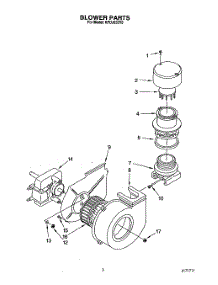 03 - Blower parts for Kitchenaid Dishwasher KPDJ630Y0 from AppliancePartsPros.com