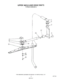09 - Upper Wash And Rinse parts for Whirlpool Dishwasher 4KUDC220T0 from AppliancePartsPros.com