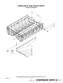11 - Upper Rack And Track parts for Whirlpool Dishwasher 4KUDC220T0 from AppliancePartsPros.com