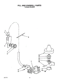 08 - Fill And Overfill parts for Kitchenaid Dishwasher KPDJ630Y0 from AppliancePartsPros.com