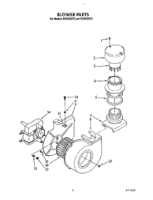 03 - Blower parts for Kitchenaid Dishwasher KUDI22GT0 from AppliancePartsPros.com
