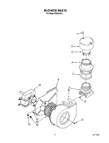 03 - Blower parts for Kitchenaid Dishwasher KUDI22XX1 from AppliancePartsPros.com