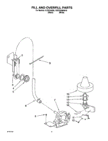 07 - Fill And Overfill parts for Kitchenaid Dishwasher KUDC230B0 from AppliancePartsPros.com